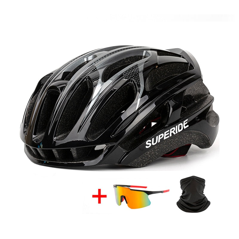 SUPERIDE Men Women Ultralight Racing Cycling Helmet Integrally-molded MTB Bicycle Helmet Outdoor Mountain Bike Road Bike Helmet