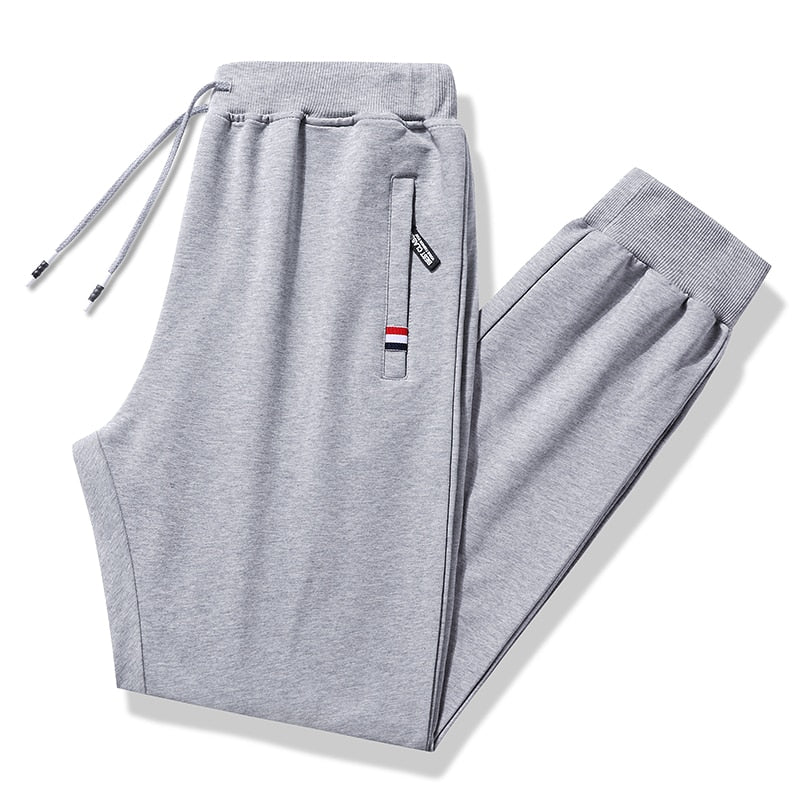 Men&#39;s Sweatpants Big Size Large 5xl Sportswear Elastic Waist Casual Cotton Track Pants Stretch Trousers Male Black Joggers 8XL