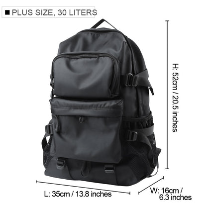 Men Fashion Personalized Travel Backpack Light Weight Large Space 17inch Laptop Bag Teenage Outdoor Waterproof School Bag