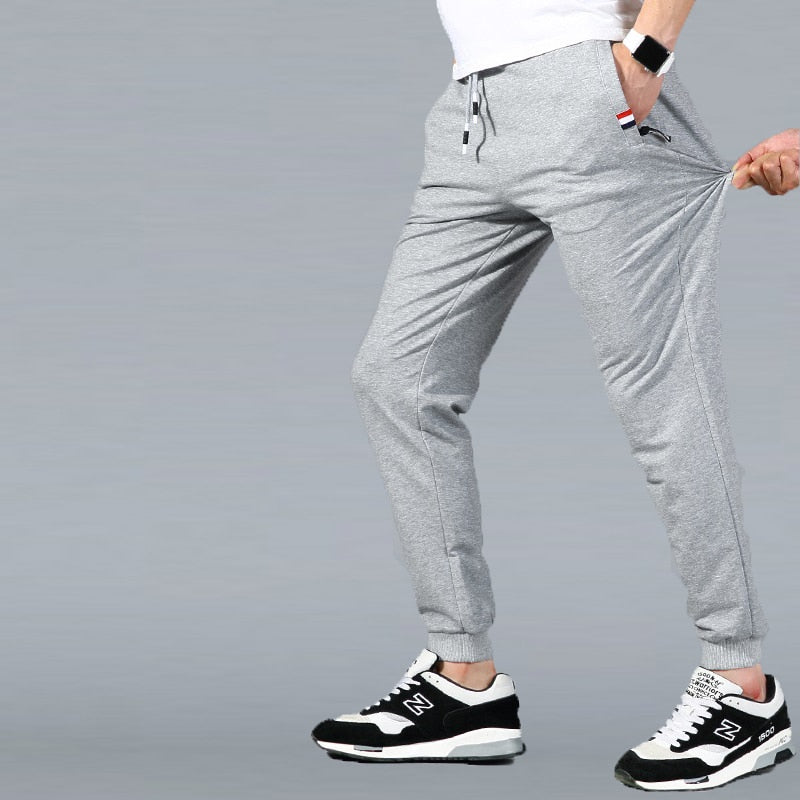 Men&#39;s Sweatpants Big Size Large 5xl Sportswear Elastic Waist Casual Cotton Track Pants Stretch Trousers Male Black Joggers 8XL