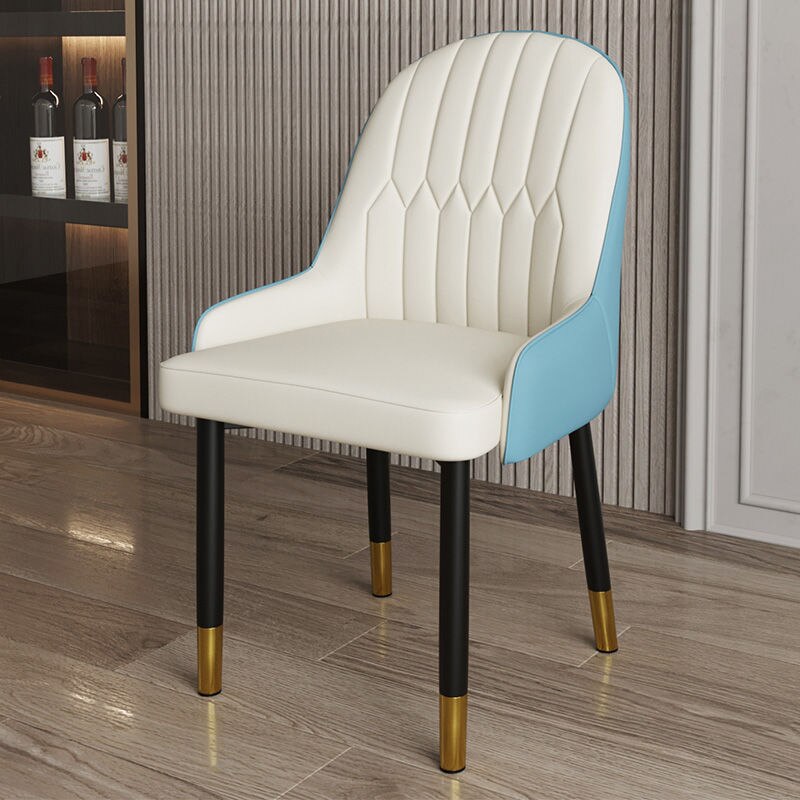 Light Luxury Home Back Arm Chair Dining Chair with Armrest Modern Minimalist Internet Celebrity Negotiation Nail Chair