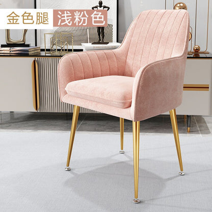 Nordic Ins Chair Home Internet Celebrity Makeup Dressing Table Stool Backrest Girly Bedroom Simple Manicure Light Luxury Chair