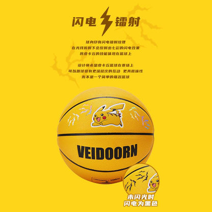 Pokemon Joint Pikachu Indoor Anime Cartoon Basketball No. 7 Basketball Game No. 6 Outdoor Sports Adult Student Holiday Gift