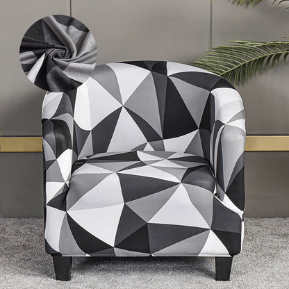 LEVIVEl Club Chair Slipcover Stretch Armchair Printed Tub Chair Cover Sofa Cover Spandex Couch Cover For Bar Counter Living Room