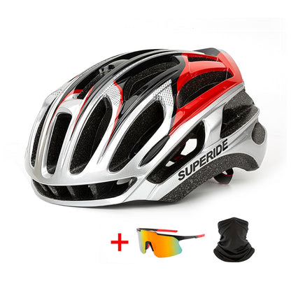 SUPERIDE Men Women Ultralight Racing Cycling Helmet Integrally-molded MTB Bicycle Helmet Outdoor Mountain Bike Road Bike Helmet