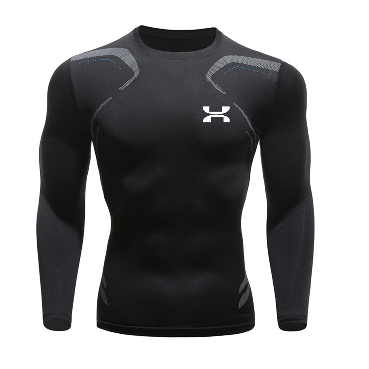 Men's High Quality Training Outdoor Sports T-Shirt Tight Elastic Compression Clothes Jogging Gym Gym Gym Sweatshirt