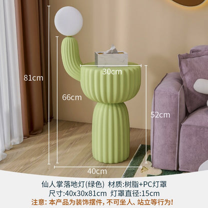 Night Stands for Bedroom Creative Bedside Table Floor Lamp Luxury Modern Nightstands Resin Storage Cabinet Animal Art Decoration