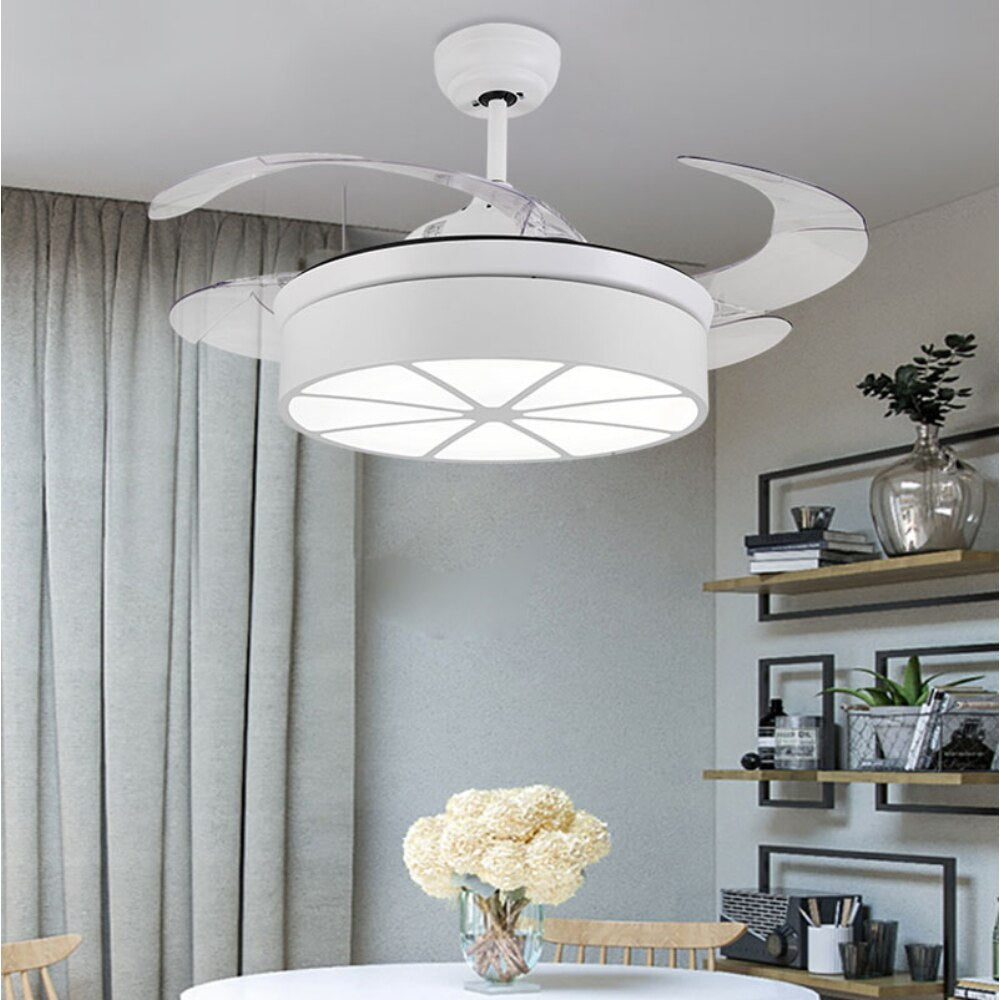 Led Celing Fan Pendant Light Lamp Chandelier Children's 42 inch with remote control Cartoon Suspension Boys' Lighting Bedroom