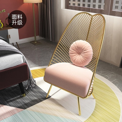 2022Fabric sofa simple living room leisure sofa chair ins net red light luxury balcony leisure chair lounge chair accent chairs