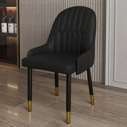 Light Luxury Home Back Arm Chair Dining Chair with Armrest Modern Minimalist Internet Celebrity Negotiation Nail Chair