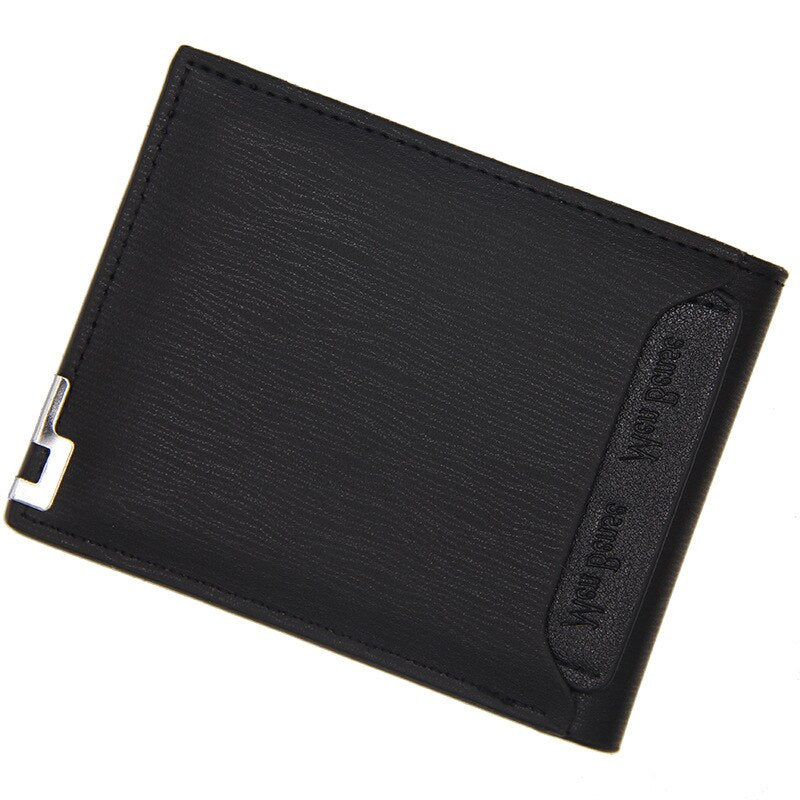 Direct Selling Customized Wallet Men &#39;s Short Pu Leather Wallets Double Folding Custom Pattern Engraving Thanksgiving Purse