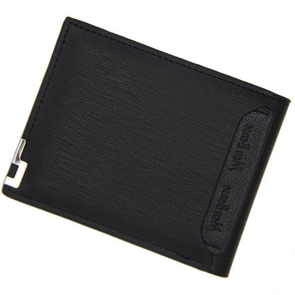 Direct Selling Customized Wallet Men &#39;s Short Pu Leather Wallets Double Folding Custom Pattern Engraving Thanksgiving Purse