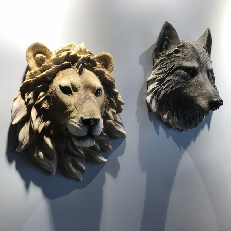 Animal Head Wall Decoration Statues Room  Bedroom Home Wall Decor Scandinavian Style  Decoration Jamaica Interior Decoration