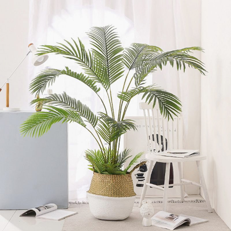 60-123CM Artificial  Palm  Tree Fake Plants Plastic Leaf Fake Tree For Home Wedding  Garden  Floor  Living Room  Decorations