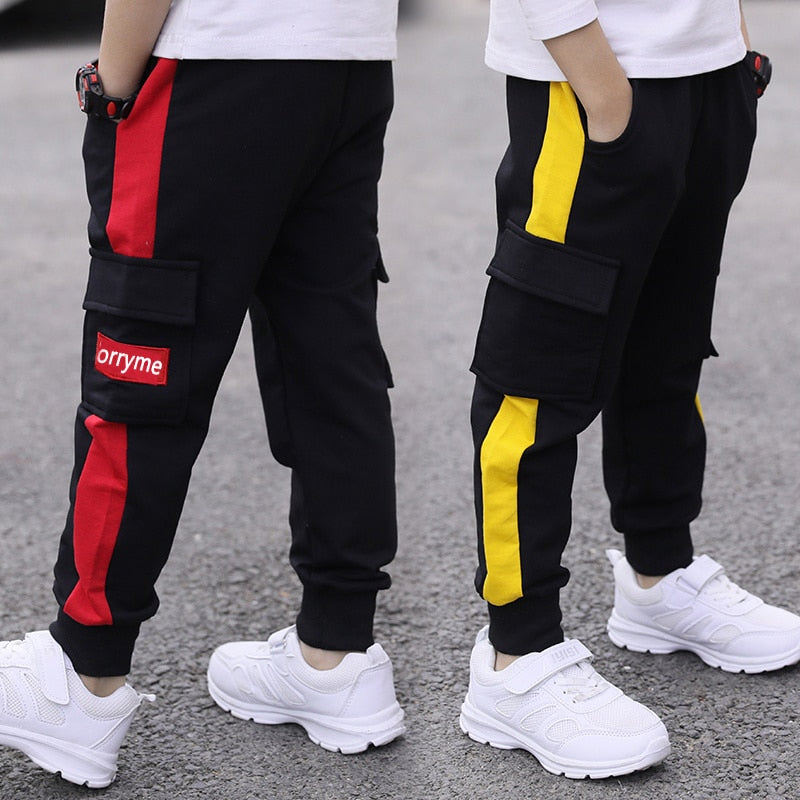 children pants Boy Sports Pants Big Boy Pants Spring Teenage Spring Toddler Casual Kids Trousers For Boys Clothes Age 3-12 Year