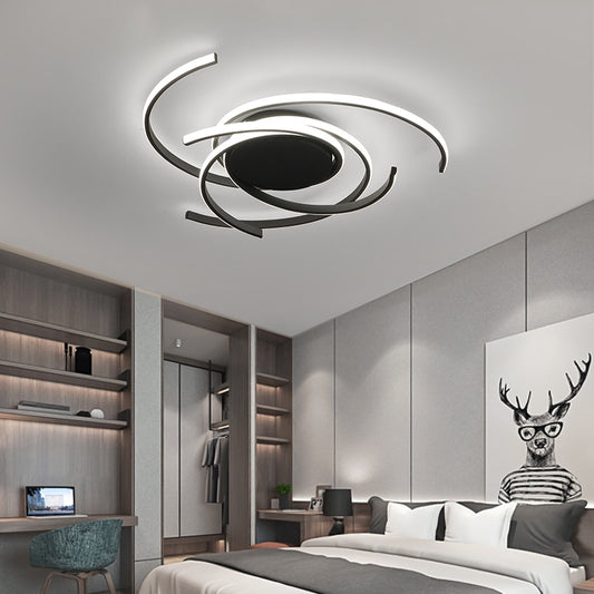 Black White Modern led Ceiling Lights for Living room Bedroom Study Balcony Home indoor lighting Aluminum Ceiling Lamp Fixtures