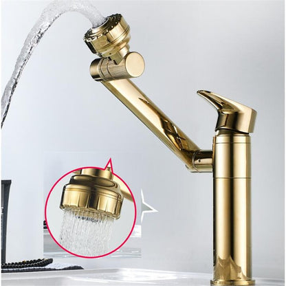 Tuqiu Multifunction Kitchen Faucet Gold Sink Faucet Hot Cold Water Mixer Crane Antique Bronze Deck Mounted Universal Water Taps