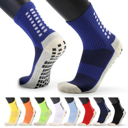 New Men&#39;s Sports Socks Thick Towel Down Men&#39;s Mid-tube Levy Non-slip Soccer Socks Basketball Socks Sports Stockings