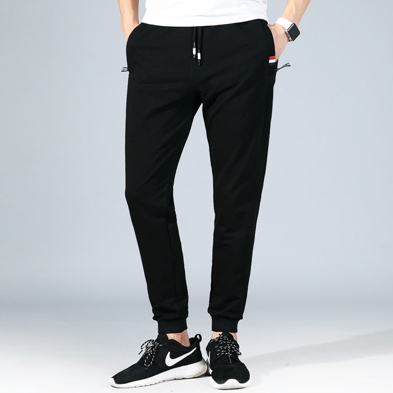 Men&#39;s Sweatpants Big Size Large 5xl Sportswear Elastic Waist Casual Cotton Track Pants Stretch Trousers Male Black Joggers 8XL