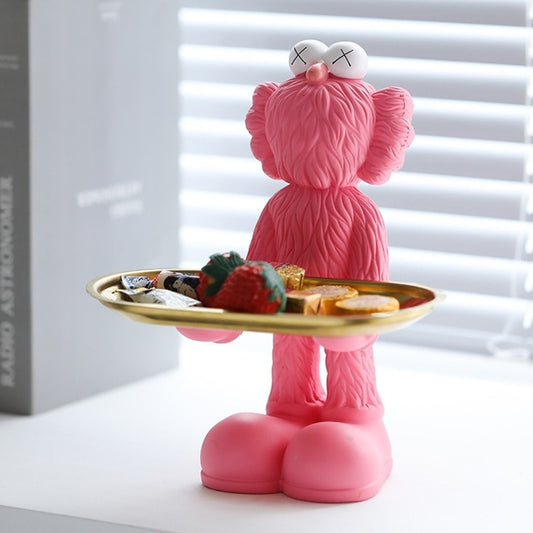 Luxury Violent Bear Statue Storage Living Room Home Accessories Living Room Ornaments Jewelry Tray Resin Sculpture Craft Gifts