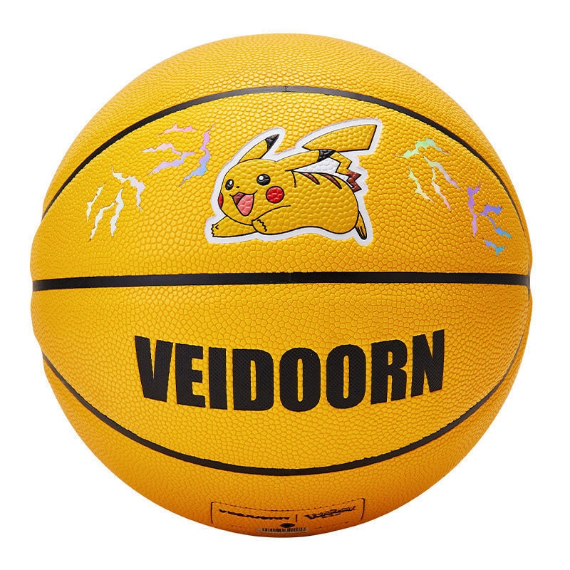 Pokemon Joint Pikachu Indoor Anime Cartoon Basketball No. 7 Basketball Game No. 6 Outdoor Sports Adult Student Holiday Gift