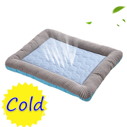 Pet Pad Summer Cool Dog Cooling Mat Supplies Washable Blanket  For Small And Medium Sized Dogs Ice Silk Bed Nest Cat Mat